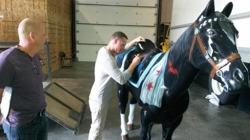 NBC’s “Chicago P.D.” Cast and Crew Horse 