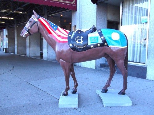 Congress Plaza Hotel Horse 