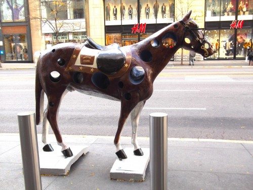 Harry Caray’s 7th Inning Stretch Restaurant & Chicago Sports Museum at Water Tower Place Horse 